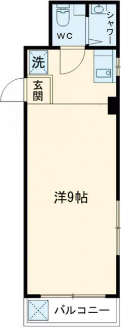 フォンティーヌ金山729(ワンルーム/7階)の間取り写真