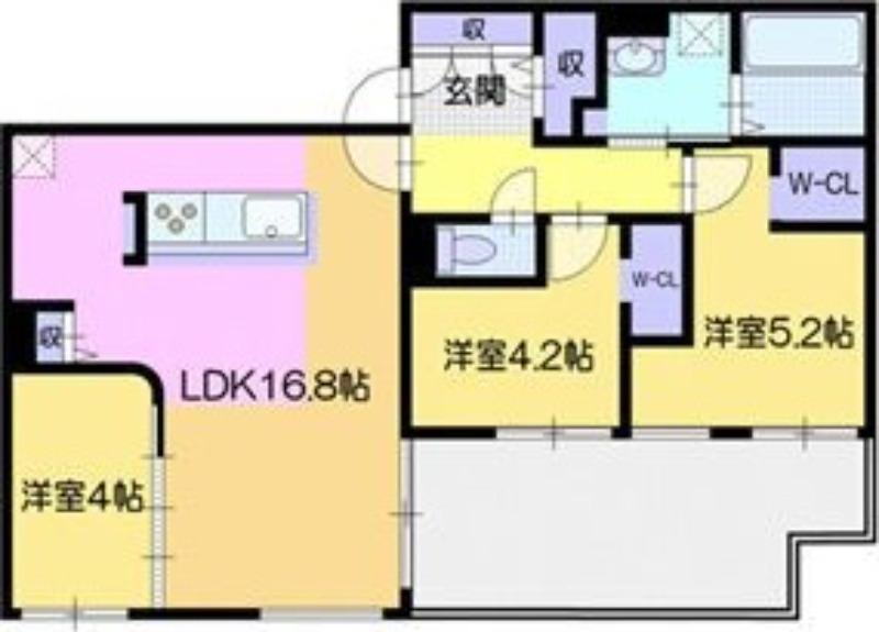 シューレジデンス元町(3LDK/1階)の間取り写真