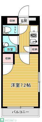 大南ビル(1K/3階)の間取り写真