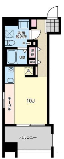 プライマル亀戸(ワンルーム/11階)の間取り写真