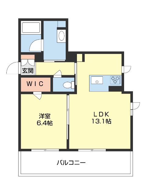 BEREO RIAN(1LDK/2階)の間取り写真
