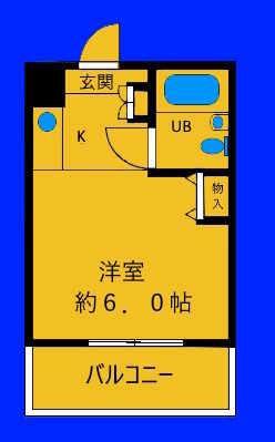トップ桜木町第二(1K/1階)の間取り写真