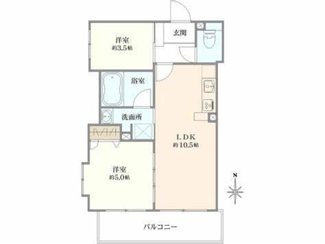 クリスタルエグゼ心斎橋(2LDK/10階)の間取り写真