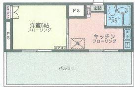 コパーズアプト相模台IV(1K/3階)の間取り写真