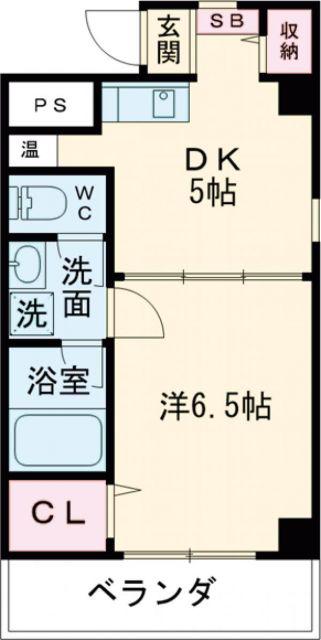 リヴィエール三井(1DK/3階)の間取り写真