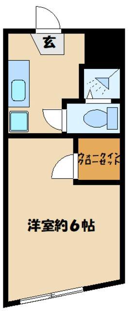 ハイツFK相模大野(1K/4階)の間取り写真