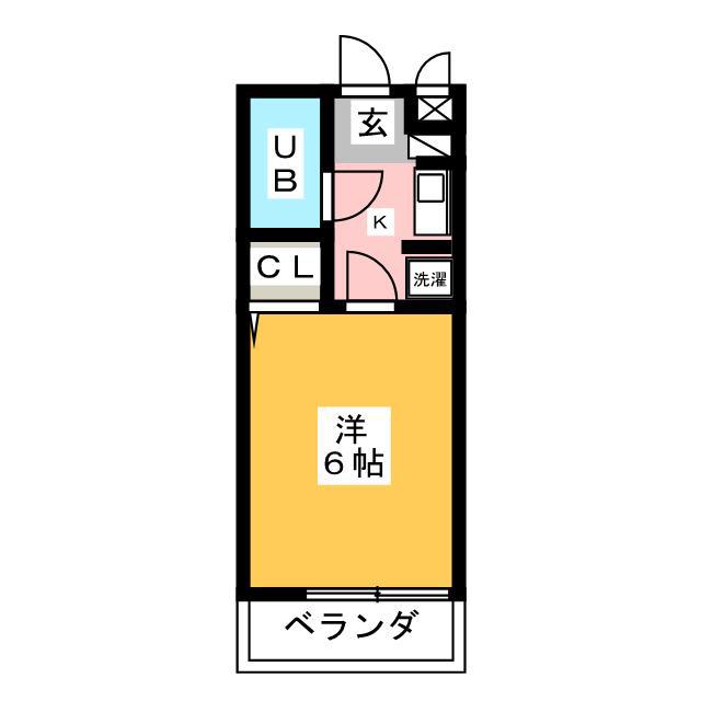 日神パレス千川(1K/3階)の間取り写真