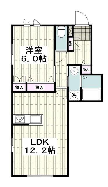 SCHWERES SCHLOSS 新逗子(1LDK/1階)の間取り写真