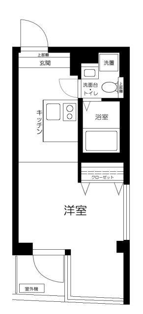 TRIAS129(ワンルーム/3階)の間取り写真