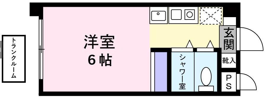 ESUPERO・HATSUDAI(ワンルーム/1階)の間取り写真