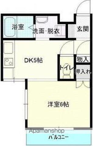 キャンパスCITY丸山(1DK/4階)の間取り写真