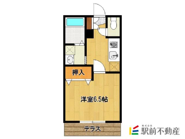 ファミール住吉(1K/1階)の間取り写真