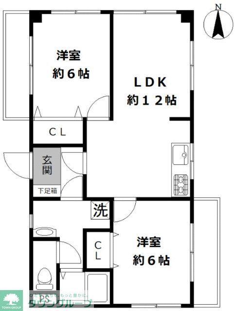 セ・ウィステリア(2LDK/2階)の間取り写真