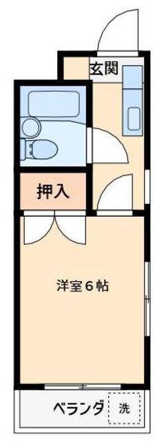 コーポノンノン(ワンルーム/3階)の間取り写真