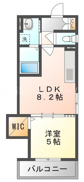 フォレストクリエオーレ宮前町壱番館(1LDK/1階)の間取り写真