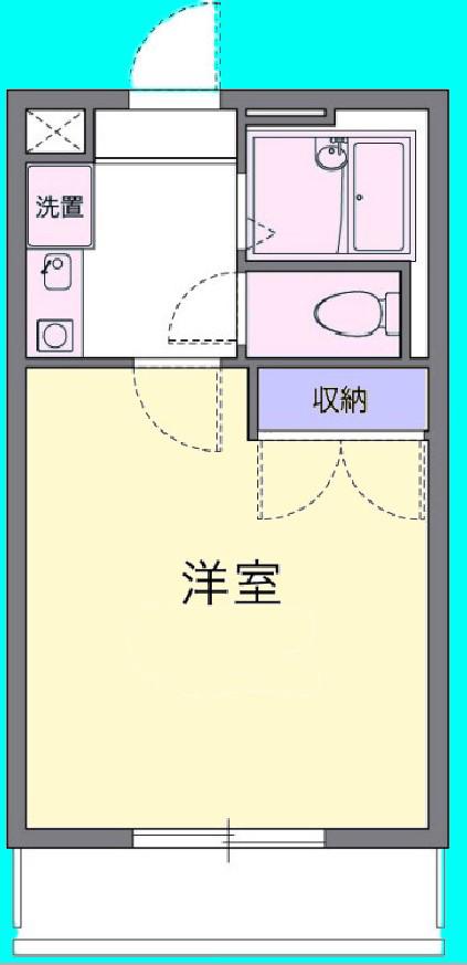 コンフォート広瀬(1K/3階)の間取り写真