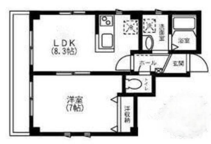 MIRUM T&H(1LDK/3階)の間取り写真