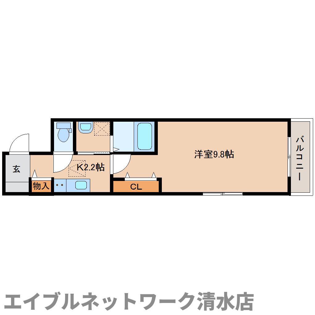 グランチェスタ(1K/1階)の間取り写真