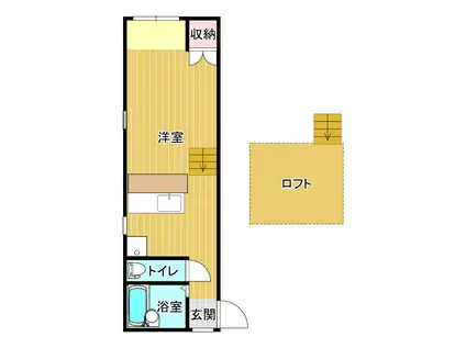 チェリー1(ワンルーム/1階)の間取り写真