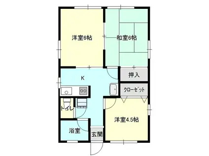 シティハイムドルチェ館(3K/1階)の間取り写真