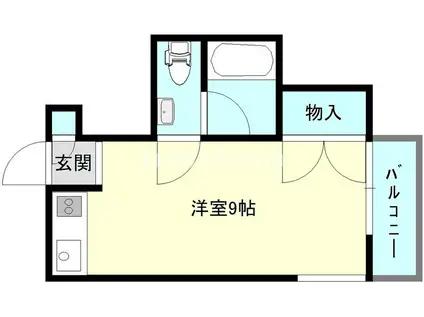 キューブ武庫川I(ワンルーム/4階)の間取り写真