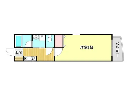 グランメゾン海老塚(1K/4階)の間取り写真