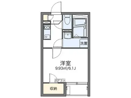 レオネクストコヅチV(1K/1階)の間取り写真