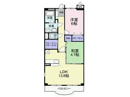 エトワールひこ(2LDK/3階)の間取り写真