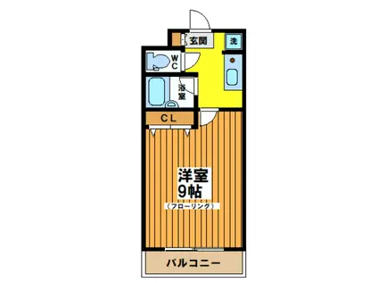 アザレア安藤(1K/1階)の間取り写真