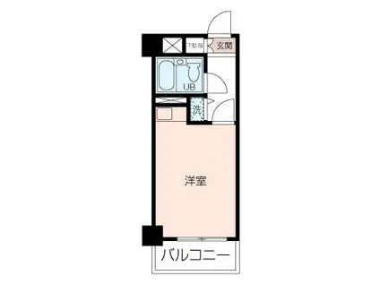 ライオンズマンション湘南藤沢第2(ワンルーム/4階)の間取り写真