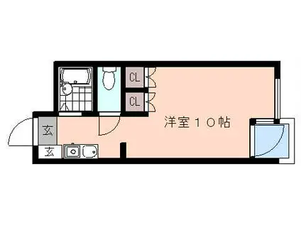 FORO中延(ワンルーム/3階)の間取り写真