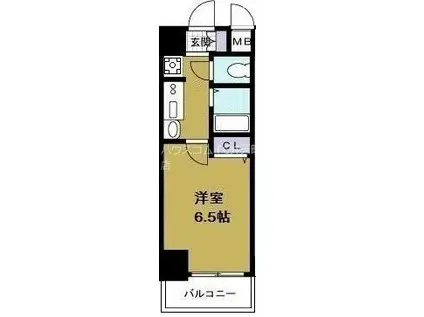 EC大阪ベイエリア(1K/3階)の間取り写真