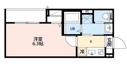 ROBOT HOME 舎人(1K/2階)の間取り写真