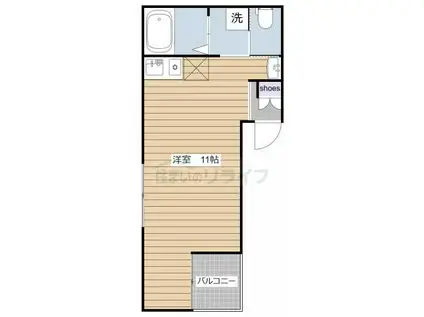 トップイン椎名町(ワンルーム/2階)の間取り写真