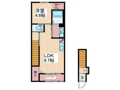 M・BLOSSOM(1LDK/2階)の間取り写真