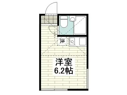 ユナイト衣笠レベッカの瞳(ワンルーム/2階)の間取り写真