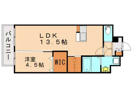THE STAGE紅梅(1LDK/3階)の間取り写真
