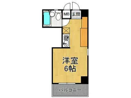 カーサ・プリムラ(2DK/1階)の間取り写真