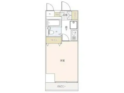 リベール国分寺(1K/1階)の間取り写真