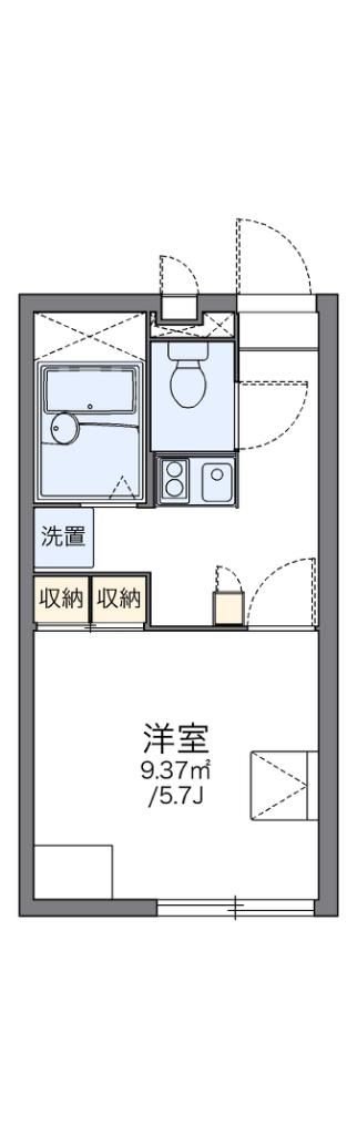 レオパレスアシャラーデ タナカ(1K/1階)の間取り写真