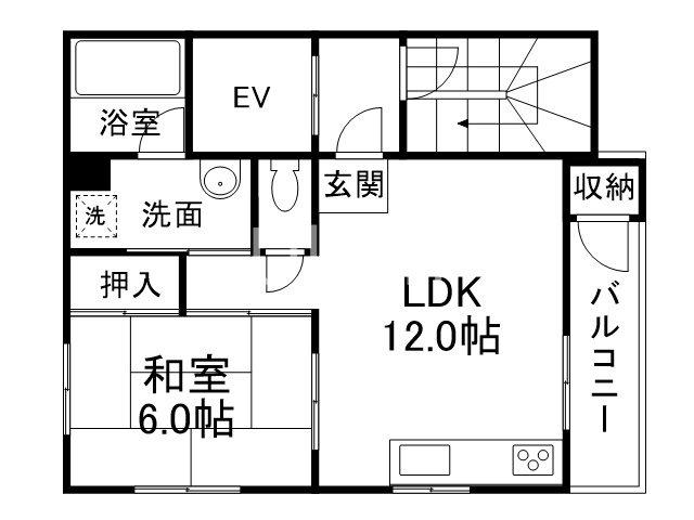 地下鉄烏丸線 五条駅(京都市営) 徒歩5分 9階建 築45年(1LDK/8階)の間取り写真