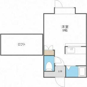 ロイヤルセブンB(1K/2階)の間取り写真