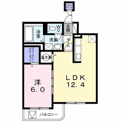 グランドコモンズ(1LDK/3階)の間取り写真