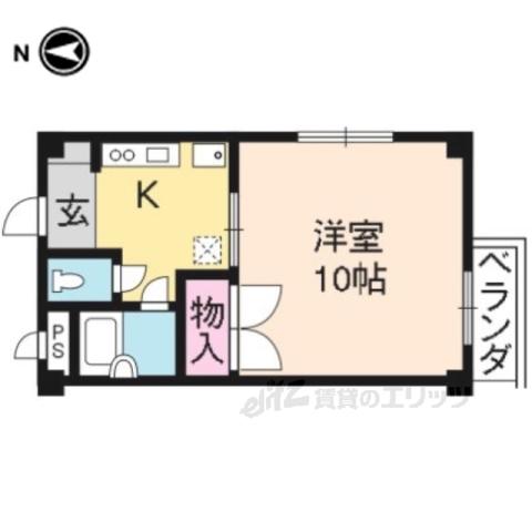 シェランジュ大久保(1K/3階)の間取り写真