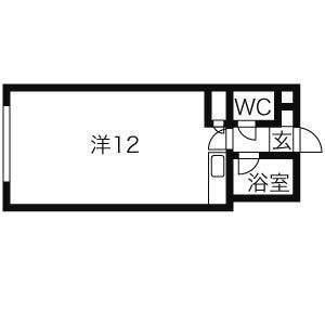 メゾン23(ワンルーム/2階)の間取り写真