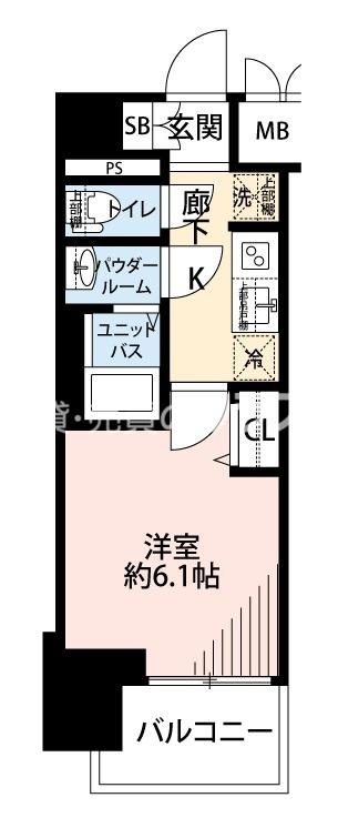 プレサンス大正フレンジ(1K/11階)の間取り写真