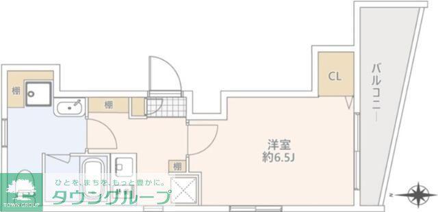 GRANDUO高円寺V(1K/5階)の間取り写真