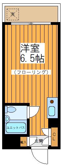 ロータリー学芸大学(ワンルーム/5階)の間取り写真
