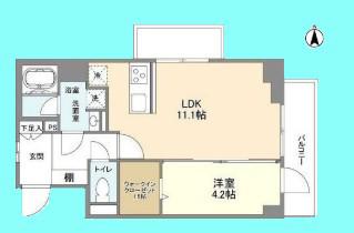 BPRレジデンス大鳥居(1LDK/3階)の間取り写真