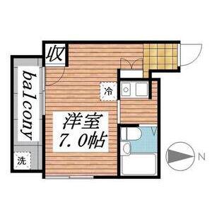 プレアール名古屋原(ワンルーム/4階)の間取り写真